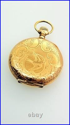 Rare United States Watch Co. Waltham Fancy Dial 20 Year Gold Filled Serviced