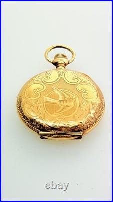 Rare United States Watch Co. Waltham Fancy Dial 20 Year Gold Filled Serviced