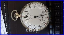 Rare Up and Down Movement Waltham Pocket Watch Bristol case