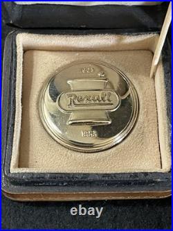 Rare Vintage Recall EBEL Gold Plated Pocket Watch And Leather Case