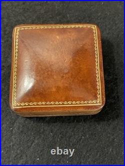 Rare Vintage Recall EBEL Gold Plated Pocket Watch And Leather Case