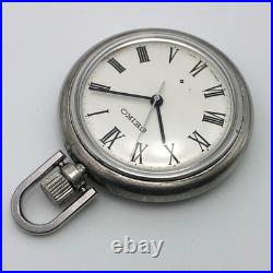 Rare! Vintage SEIKO Solid Silver Case Pocket Watch 36000 Hi-Beat 5740-8010 #2296