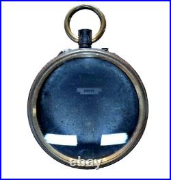 Repeater Pocket Watch Case, Open Face with Glass Crystal