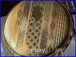 Rigid Bow Fahy's/hamilton Model #4 Rare Green Gf 16s Rr Pocket Watch Caseonly