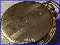 Rigid Bow Fahy's/hamilton Model #4 Rare Green Gf 16s Rr Pocket Watch Caseonly