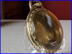 Rigid Bow Fahy's/hamilton Model #4 Rare Green Gf 16s Rr Pocket Watch Caseonly
