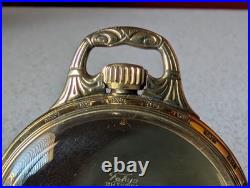 Rigid Bow Fahy's/hamilton Model #4 Rare Green Gf 16s Rr Pocket Watch Caseonly