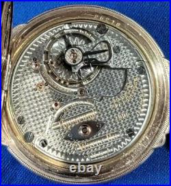 Rockford 18 size, 900 model open face pocket watch, nice box hinge case