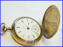 Rockford Gold Filled Pocket Watch Hunter Case 18ss 17j B&B Royal 20 yrs repair