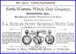 Rockford Muckle Grade 112 Pocket Watch Coin Silver Case