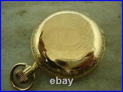 Rockford Pocket Watch, 18 Size, 11j, Grade 62, Vintage 1886, Rare Exposed Escape
