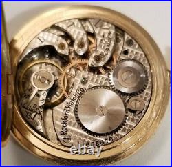 Rockford Scarce 0S. 15J. Mint fancy dial grade 160 (1905) 14K. G. F. Hunter case