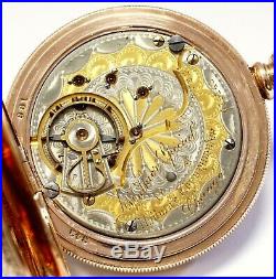 Rockford Wathier Special Railway Chronometer 17j 18s Hunting Case Pocket Watch