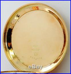 Rockford grade 68 pocket watch in 14K solid gold hunter case, 18S, 16J rf50046