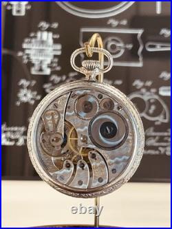 Rockford pocket watch 16s 17 Jewel in a display back case