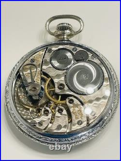 Rockford pocket watch 16s 17 Jewel in a display back case
