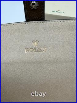 Rolex 2-Slot Watch Travel Case Leather AD VIP Gift