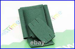 Rolex Green Leather Protection Travel Case Pouch Service Center+Insert-Free Ship