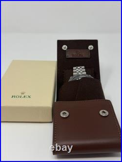 Rolex Tan Leather Watch Case Travel Pouch AD VIP Gift