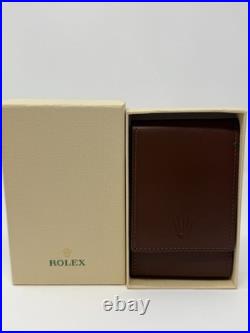 Rolex Tan Leather Watch Case Travel Pouch AD VIP Gift