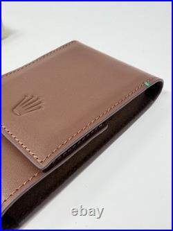 Rolex Tan Leather Watch Case Travel Pouch AD VIP Gift