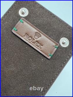Rolex Tan Leather Watch Case Travel Pouch AD VIP Gift