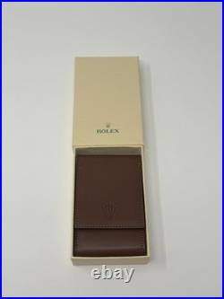 Rolex Tan Leather Watch Case Travel Pouch AD VIP Gift