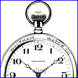 Rrae 19 Jewels Salesman Display Case Railroad Pocket Watch Waltham Riverside