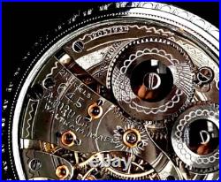 Rrae 21 Jewels Salesman Display Case Railroad Pocket Watch Waltham 645