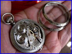 Rrae 23 Jewels Salesman Display Case Railroad Pocket Watch Waltham VANGUARD
