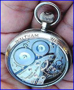 Rrae 23 Jewels Salesman Display Case Railroad Pocket Watch Waltham VANGUARD