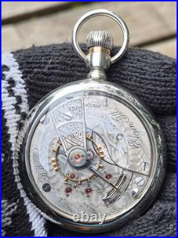 Running 1897 Elgin BW REYMOND, 18S, 17j, h/g MOVEMENT DISPLAY BACK (VERY NICE)