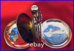 SCARCE 1892 US WATCH CO 18s BOX HINGE GOLDFILLED HUNTER CASE POCKET WATCH RUNS