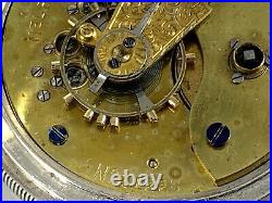 SCARCE 18s MELROSE WATCH CO 11J KEY WIND Pocket Watch (TREMONT) ORIGINAL CASE