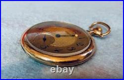 SCARCE 1907 WALTHAM 14s GF CASE ORNATE DIAL OPEN FACE POCKET WATCH SERVICED