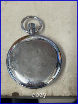 SEIKO Pocket Watch 1975 Manual Winding Railway Case Diameter 50mm Open Face