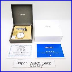 SEIKO Pocket Watch SAPP007 Quartz Stainless Silver Case & Chain Unisex New Box