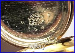 Showpiece 14k 1899 0s Waltham 15j Hunters Case Pocket Watch