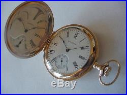 Spectacular 1902 Waltham Gorgeous Hunting Case Antique Pocket Watch
