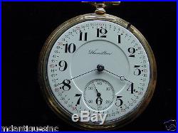 STUNNING HAMILTON 992, 21J, OF, 16S, SOLID SWING OUT GOLD CASE, MONTGOMERY DIAL