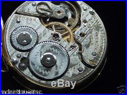 STUNNING HAMILTON 992, 21J, OF, 16S, SOLID SWING OUT GOLD CASE, MONTGOMERY DIAL