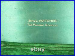 SUPER RARE LATE 1800s EARLY 1900s BALL POCKET WATCH SALEMANS DISPLAY CARRY CASE
