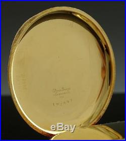 Super Rare Waltham 14k Tri Gold Floral & Scrolled Hunter Case Pocket Watch 1918