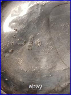 Scrap 18 size Coin Silver open face pocket watch case. No Crystal-bow. 75+Grams