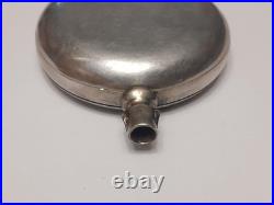 Scrap 18 size Coin Silver open face pocket watch case. No Crystal-bow. 75+Grams