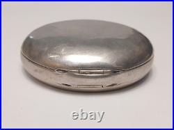 Scrap 18 size Coin Silver open face pocket watch case. No Crystal-bow. 75+Grams
