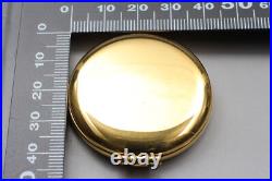 Seiko Pocket Watch Alba V721-0A30 Gold Full Hunter 41mm Vintage Quartz JAPAN