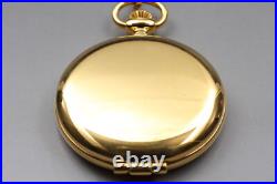 Seiko Pocket Watch Alba V721-0A30 Gold Full Hunter 41mm Vintage Quartz JAPAN