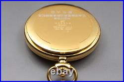 Seiko Pocket Watch Alba V721-0A30 Gold Full Hunter 41mm Vintage Quartz JAPAN