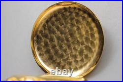 Seiko Pocket Watch Alba V721-0A30 Gold Full Hunter 41mm Vintage Quartz JAPAN